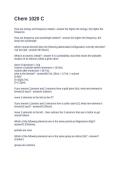 Chem 1020 C&period; Questions with Solutions 2026