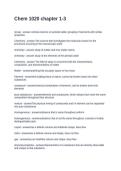 Chem 1020 chapter 1-3&period; Questions and Answers 2026