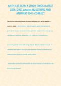 ANTH 435 EXAM 1 STUDY GUIDE -LATEST 2026 -2027 update- QUESTIONS AND ANSWERS 100 CORRECT