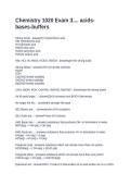 Chemistry 1020 Exam 3&period;&period;&period;&period; acids-bases-buffers  questions and answers 2026
