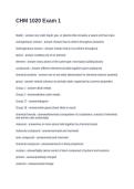 CHM 1020 Exam 1&period; Questions and Answers 