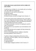 NURS 498 &lpar;EXAM 2&rpar; QUESTIONS WITH COMPLETE SOLUTIONS