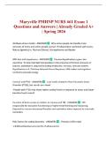 Maryville PMHNP NURS 661 Exam 1 Questions and Answers &vert; Already Graded A&plus; &vert; Spring 2026