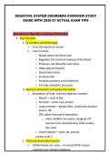 DIGESTIVE SYSTEM DISORDERS OVERVIEW STUDY GUIDE WITH 2026-27 ACTUAL EXAM TIPS
