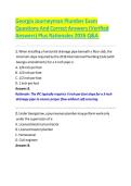 Georgia Journeyman Plumber Exam Questions And Correct Answers &lpar;Verified Answers&rpar; Plus Rationales 2026 Q&A 