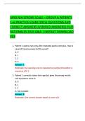 APEX NIH STROKE SCALE &ndash; GROUP A PATIENTS 1&ndash;6 PRACTICE EXAM &lpar;2025&rpar; QUESTIONS AND CORRECT ANSWERS &lpar;VERIFIED ANSWERS&rpar; PLUS RATIONALES 2026 Q&A 