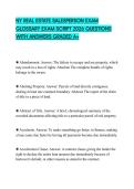 NY REAL ESTATE SALESPERSON EXAM GLOSSARY EXAM SCRIPT 2026 QUESTIONS WITH ANSWERS GRADED A&plus;