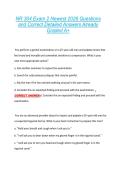 NR 304 Exam 2 Newest 2026 Questions  and Correct Detailed Answers Already  Graded A&plus; 