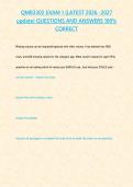 QMB3302 EXAM 1 -LATEST 2026 -2027 update- QUESTIONS AND ANSWERS 100- CORRECT&period;