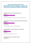 Arizona CR-34 Painting & Wall Covering  &lpar;Residential&sol;Commercial&rpar; Licensing Exam &ndash;  Questions with  Verified Answers & Rationales &vert; 2026&sol;2027 PDF Study Guide