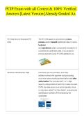 PCIP Exam with all Correct & 100&percnt; Verified Answers &vert;Latest Version &vert;Already Graded A&plus; 