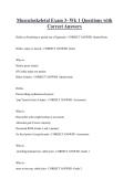 Musculoskeletal Exam 3- Wk 1 Questions with Correct Answers