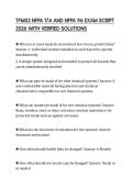 TFM03 NFPA 17A AND NFPA 96 EXAM SCRIPT 2026 WITH VERIFIED SOLUTIONS