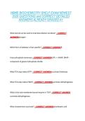NBME BIOCHEMISTRY SHELF EXAM NEWEST  2026 QUESTIONS and CORRECT DETAILED  ANSWERS ALREADY GRADED A&plus; 