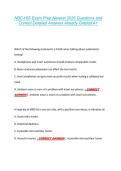 NBC-HIS Exam Prep Newest 2026 Questions and  Correct Detailed Answers Already Graded A&plus; 