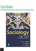 The Essentials&colon; Kimmel and Aronson Sociology Now &ndash; Test Bank