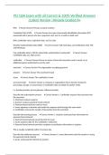 PCI QSA Exam with all Correct & 100&percnt; Verified Answers &vert;Latest Version &vert;Already Graded A&plus;