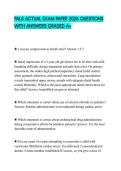 PALS ACTUAL EXAM PAPER 2026 QUESTIONS WITH ANSWERS GRADED A&plus;