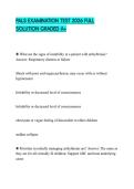 PALS EXAMINATION TEST 2026 FULL SOLUTION GRADED A&plus;