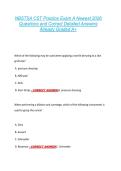 NBSTSA CST Practice Exam A Newest 2026  Questions and Correct Detailed Answers  Already Graded A&plus; 