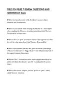 THEO 104 QUIZ 7 REVIEW QUESTIONS AND ANSWER KEY 2026