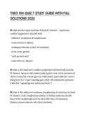THEO 104 QUIZ 7 STUDY GUIDE WITH FULL SOLUTIONS 2026