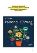 Garman&sol;Fox's Personal Finance&comma; 14th Edition Solution and Answer Guide&comma; 2025&sol;2026 Complete Chapters 1 - 17&comma; Verified Latest Version