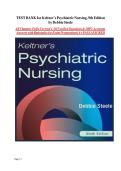 Test Bank for Psychiatric Nursing by Keltner & Steele&comma; 9th Edition &vert; All Chapters Included &lpar;Ch&period; 1-36&rpar; &vert; Graded A&plus;