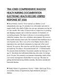 TINA JONES COMPREHENSIVE SHADOW HEALTH NURSING DOCUMENTATION ELECTRONIC HEALTH RECORD VERIFIED RESPONSE SET 2026