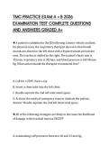 TMC PRACTICE EXAM A &plus; B 2026 EXAMINATION TEST COMPLETE QUESTIONS AND ANSWERS GRADED A&plus;