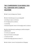 TMU COMPREHENSIVE EXAM BUNDLE 2026 FULL QUESTIONS WITH COMPLETE SOLUTIONS