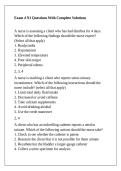 Exam 4 N1 Questions With Complete Solutions