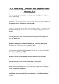 MTA Exam Study Questions with Verified Correct Answers 2026