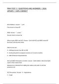 PNM TEST 2 &vert; QUESTIONS AND ANSWERS &vert; 2026 UPDATE &vert; 100&percnt; CORRECT