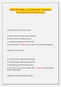 AAOS EMT Chapter 17 Cardiovascular Emergencies Exam Questions And Answers&period;docx