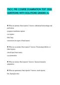 TNCC PRE COURSE EXAMINATION TEST 2026 QUESTIONS WITH SOLUTIONS GRADED A&plus;
