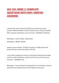 ACC 435&colon; WEEK 3&colon; COMPLETE QUESTIONS WITH100&percnt; VERIFIED ANSWERS