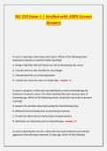 NU 306 Exam 1 Latest Exam with 100&percnt; Correct Answers &vert; Guaranteed Value Pack &vert; Ace Your Grades&period;
