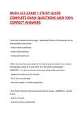 ANTH 435 EXAM 1 STUDY GUIDE COMPLETE EXAM QUESTIONS AND 100&percnt; CORRECT ANSWERS