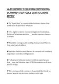 VA REGISTERED TECHNICIAN CERTIFICATION EXAM PREP STUDY GUIDE 2026 ACCURATE REVIEW