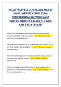 Relias Prophecy General ICU RN A V3 Exam &lpar;2024 Update&rpar; &vert; Comprehensive Questions & Verified Answers &vert; Graded A&plus;