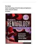 Test Bank For Rodak's Hematology&colon; Clinical Principles and Applications&comma; 7th Edition by&semi; Elaine M&period; Keohane&vert; All Chapters 1-43&vert; Latest Edition 2026