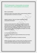 FSA &lpar;Fundamentals in Sustainability Accounting&rpar; Credential Level 1 actual questions and answers