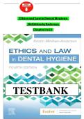 Test Bank for Ethics and Law in Dental Hygiene&comma; 4th Edition by Kristin Minihan-Anderson &vert; Complete Chapters 1-10 &vert; Verified Q&A for Exam Prep