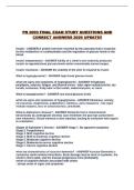 PN 2003 FINAL EXAM STUDY QUESTIONS AND CORRECT ANSWERS 2026 UPDATE&excl;&excl;