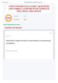CMS FUNDAMENTALS A PART 1 QUESTIONS AND CORRECT ANSWERS WITH COMPLETE SOLUTIONS &vert; 2026 UPDATE