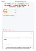 CMS FUNDAMENTALS A PART 2 QUESTIONS AND CORRECT ANSWERS WITH COMPLETE SOLUTIONS &vert; 2026 UPDATE