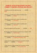 BARKLEY 3P EXAM QUESTIONS AND 100 &percnt;  CORRECT VERIFIED ANSWERS 2026 UPDATE&excl;&excl;&excl;