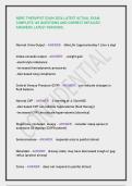 NBRC THERAPIST EXAM 2026 LATEST ACTUAL EXAM&comma; COMPLETE 145 QUESTIONS AND CORRECT DETAILED ANSWERS LATEST VERSIONS&period;