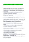 CSWA QUIZ WITH COMPLETE SOLUTIONS